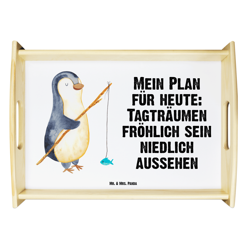 Serviertablett Pinguin Angler Tablett, Holztablett, Küchentablett, Dekotablett, Frühstückstablett, Pinguin, Pinguine, Angeln, Angler, Tagträume, Hobby, Plan, Planer, Tagesplan, Neustart, Motivation, Geschenk, Freundinnen, Geschenkidee, Urlaub, Wochenende