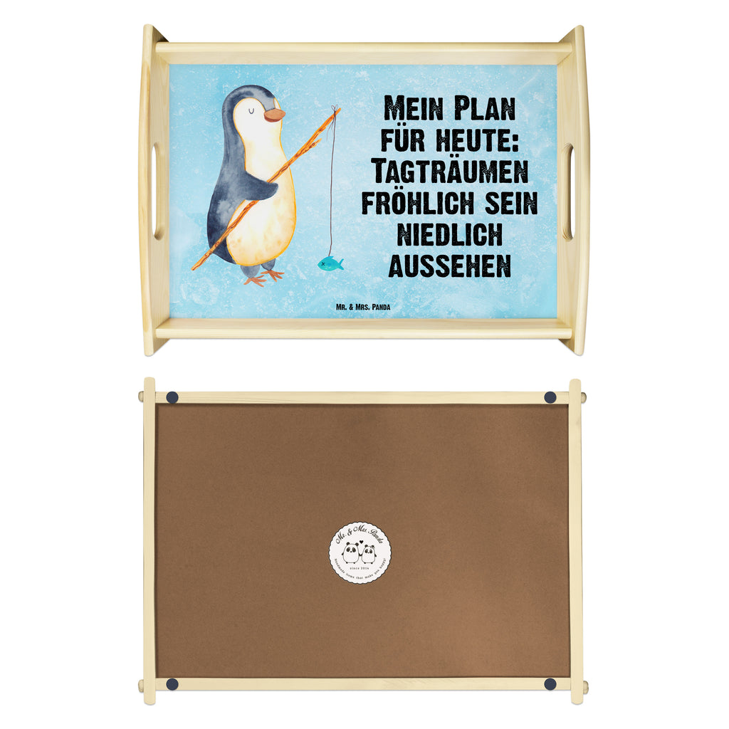 Serviertablett Pinguin Angler Tablett, Holztablett, Küchentablett, Dekotablett, Frühstückstablett, Pinguin, Pinguine, Angeln, Angler, Tagträume, Hobby, Plan, Planer, Tagesplan, Neustart, Motivation, Geschenk, Freundinnen, Geschenkidee, Urlaub, Wochenende