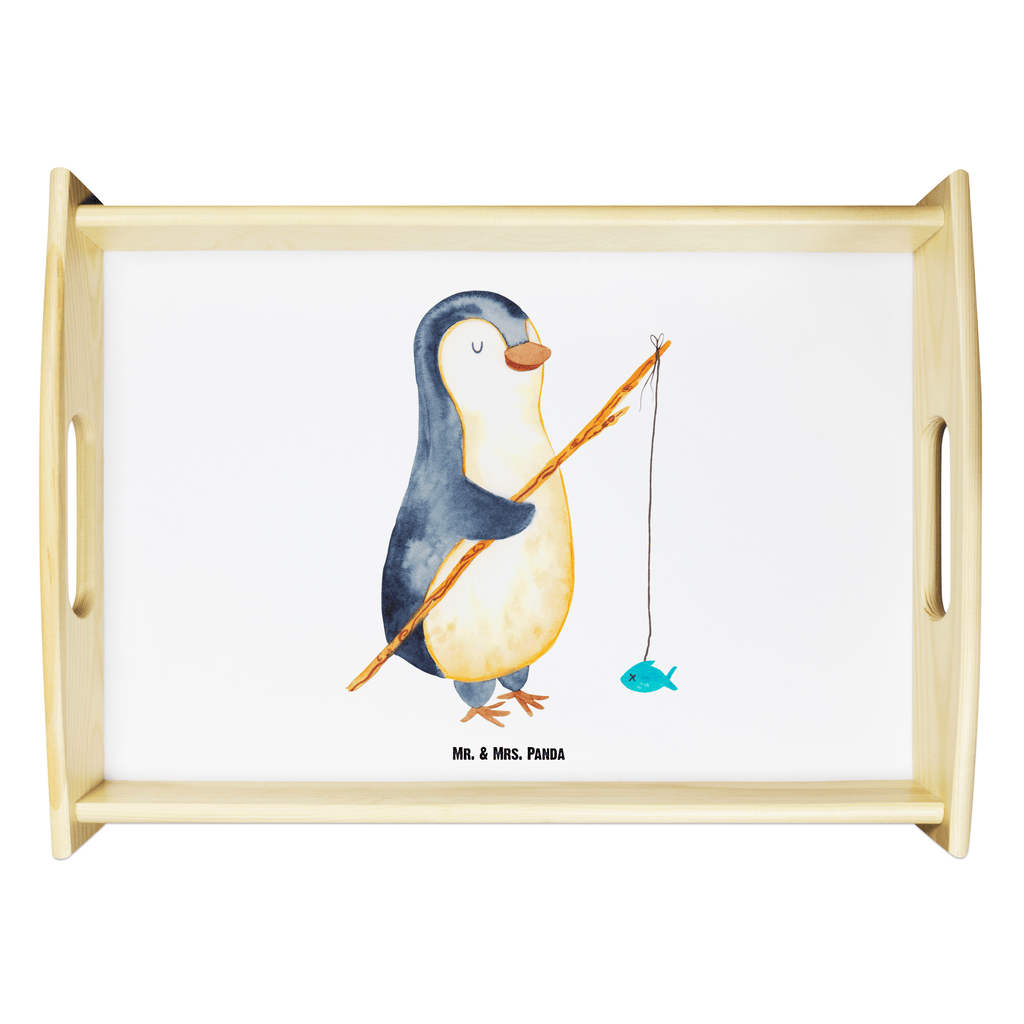 Serviertablett Pinguin Angler Tablett, Holztablett, Küchentablett, Dekotablett, Frühstückstablett, Pinguin, Pinguine, Angeln, Angler, Tagträume, Hobby, Plan, Planer, Tagesplan, Neustart, Motivation, Geschenk, Freundinnen, Geschenkidee, Urlaub, Wochenende