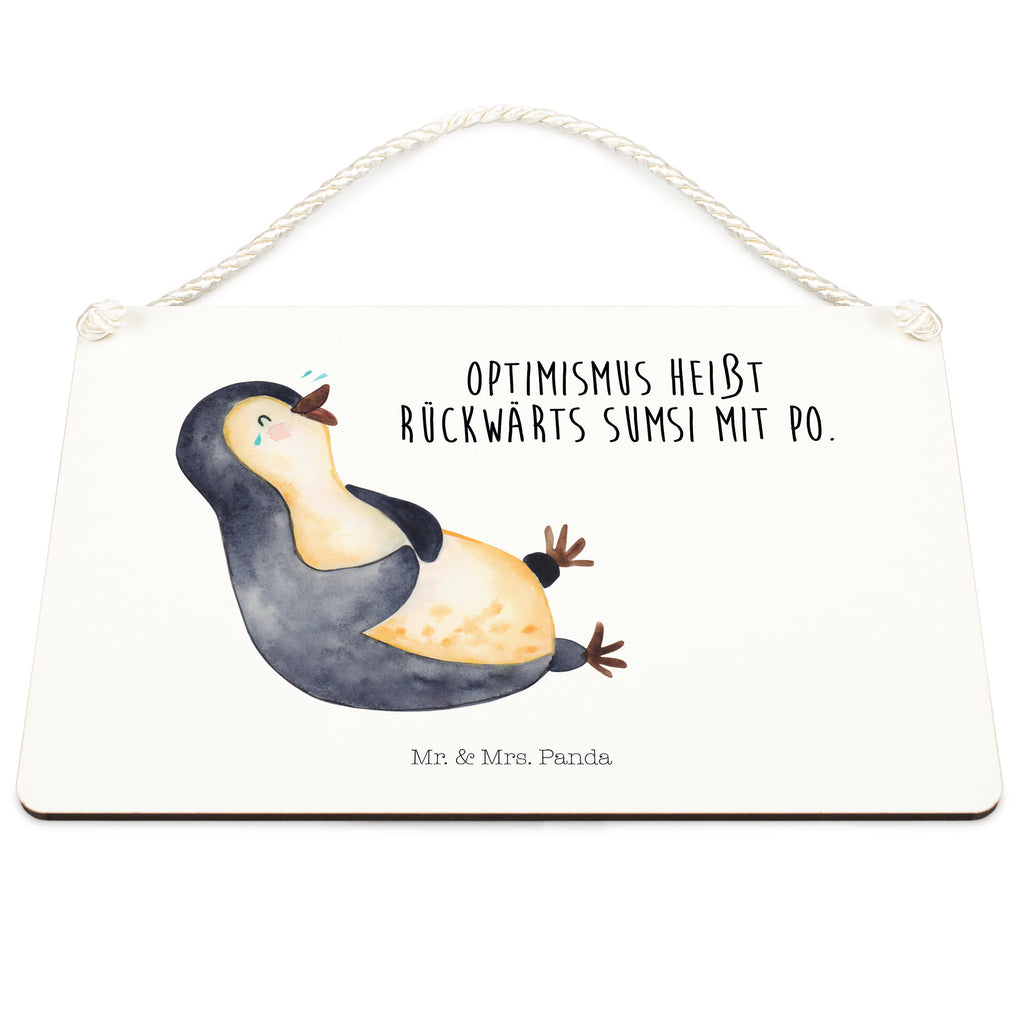 Deko Schild Pinguin lachend Dekoschild, Deko Schild, Schild, Tür Schild, Türschild, Holzschild, Wandschild, Wanddeko, Pinguin, Pinguine, lustiger Spruch, Optimismus, Fröhlich, Lachen, Humor, Fröhlichkeit
