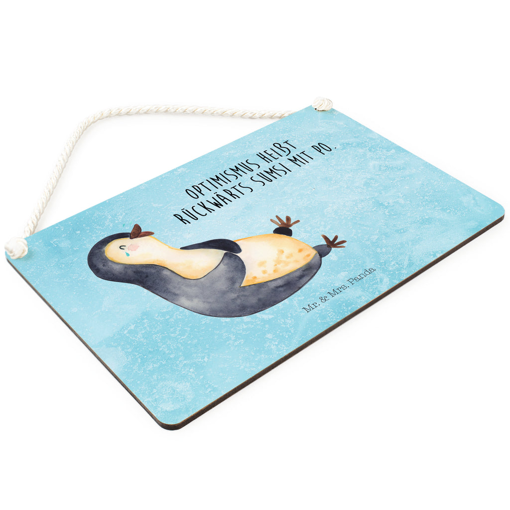 Deko Schild Pinguin lachend Dekoschild, Deko Schild, Schild, Tür Schild, Türschild, Holzschild, Wandschild, Wanddeko, Pinguin, Pinguine, lustiger Spruch, Optimismus, Fröhlich, Lachen, Humor, Fröhlichkeit