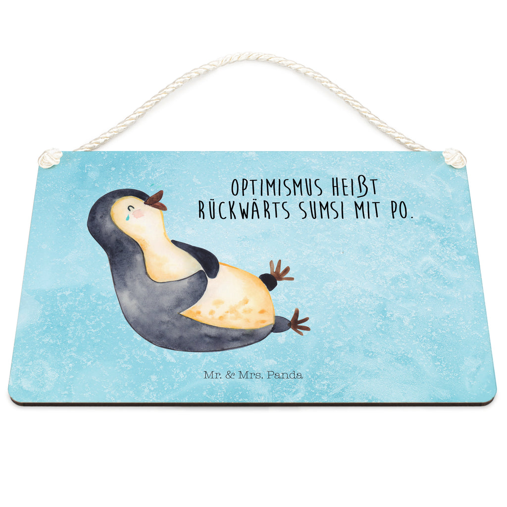 Deko Schild Pinguin lachend Dekoschild, Deko Schild, Schild, Tür Schild, Türschild, Holzschild, Wandschild, Wanddeko, Pinguin, Pinguine, lustiger Spruch, Optimismus, Fröhlich, Lachen, Humor, Fröhlichkeit