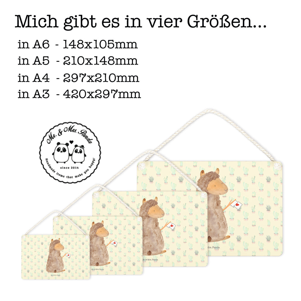 Deko Schild Alpaka Fahne Dekoschild, Deko Schild, Schild, Tür Schild, Türschild, Holzschild, Wandschild, Wanddeko, Alpaka, Lama, Alpakas, Lamas, Liebe