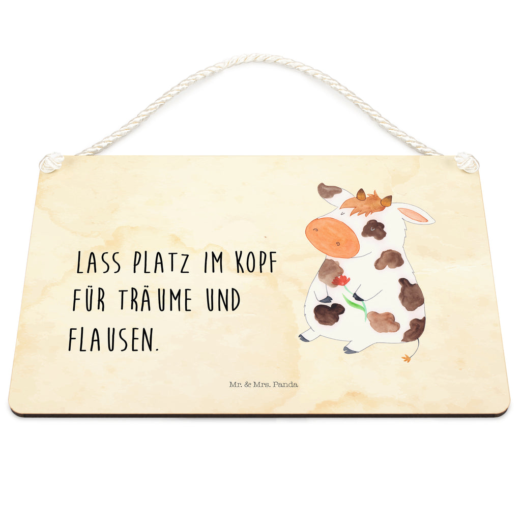 Deko Schild Kuh Dekoschild, Deko Schild, Schild, Tür Schild, Türschild, Holzschild, Wandschild, Wanddeko, Bauernhof, Hoftiere, Landwirt, Landwirtin, Kuh, Kühe, Träume, Flausen, Spruch, Magie, Motivtion, Hof, Milch, Milchkuh