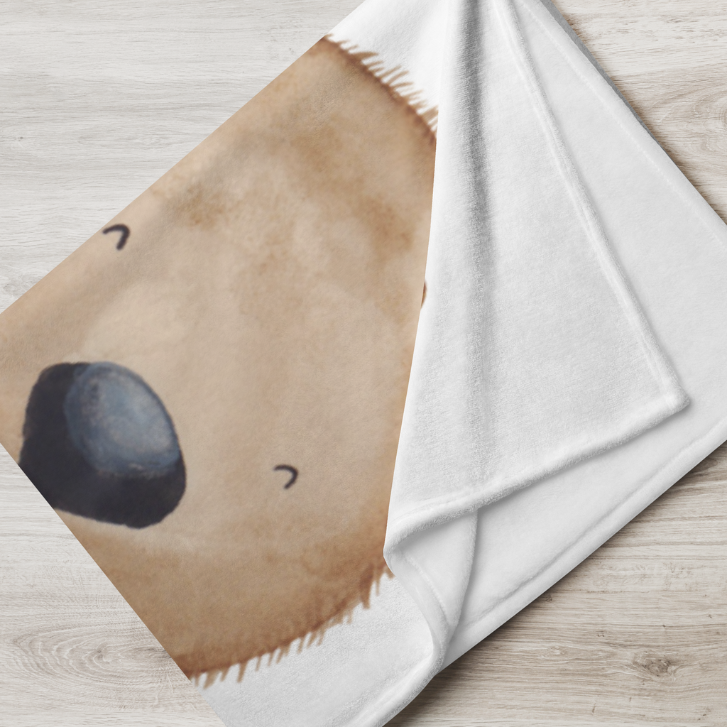 Babydecke Wombat Babydecke, Babygeschenk, Geschenk Geburt, Babyecke Kuscheldecke, Krabbeldecke, Tiermotive, Gute Laune, lustige Sprüche, Tiere, Wombat, Das Leben ist schön, Motivation, Spruch, Australien