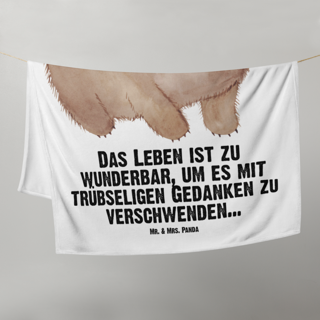 Babydecke Wombat Babydecke, Babygeschenk, Geschenk Geburt, Babyecke Kuscheldecke, Krabbeldecke, Tiermotive, Gute Laune, lustige Sprüche, Tiere, Wombat, Das Leben ist schön, Motivation, Spruch, Australien