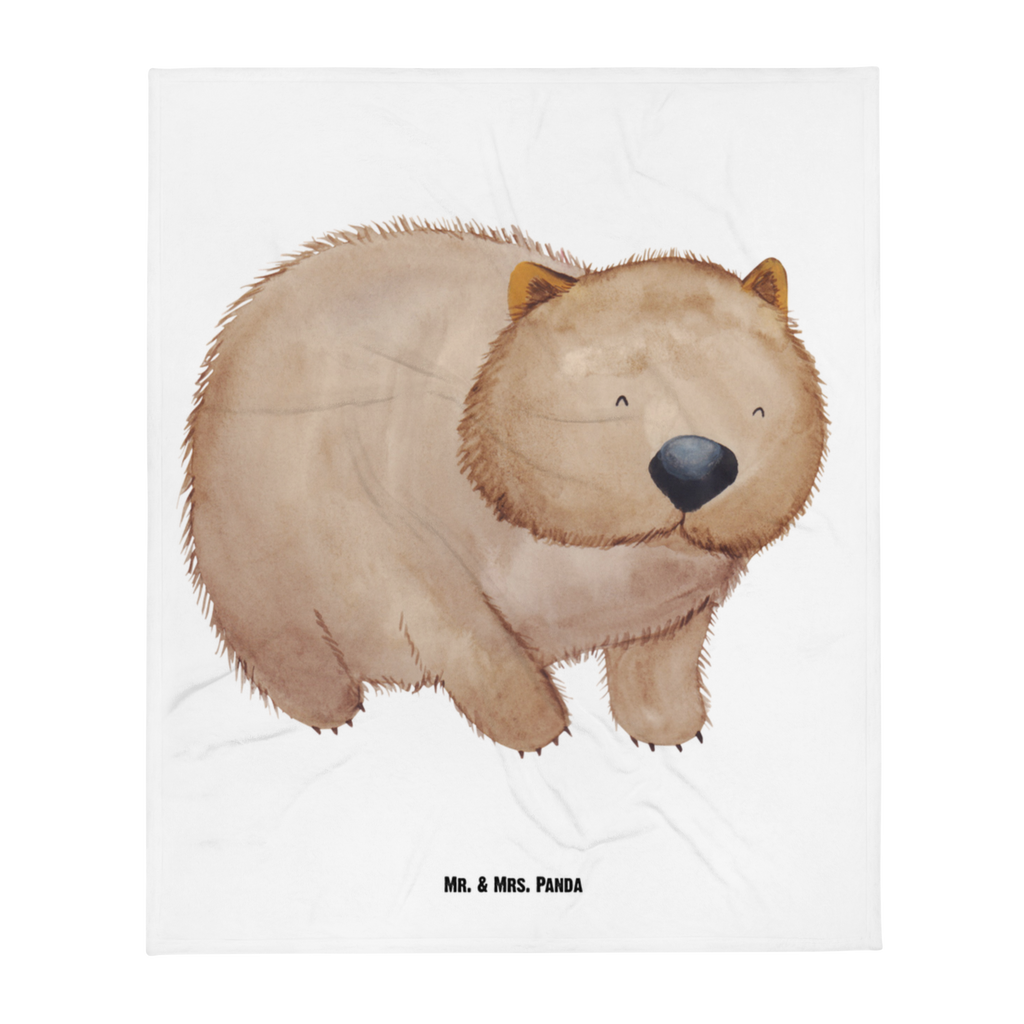 Babydecke Wombat Babydecke, Babygeschenk, Geschenk Geburt, Babyecke Kuscheldecke, Krabbeldecke, Tiermotive, Gute Laune, lustige Sprüche, Tiere, Wombat, Das Leben ist schön, Motivation, Spruch, Australien
