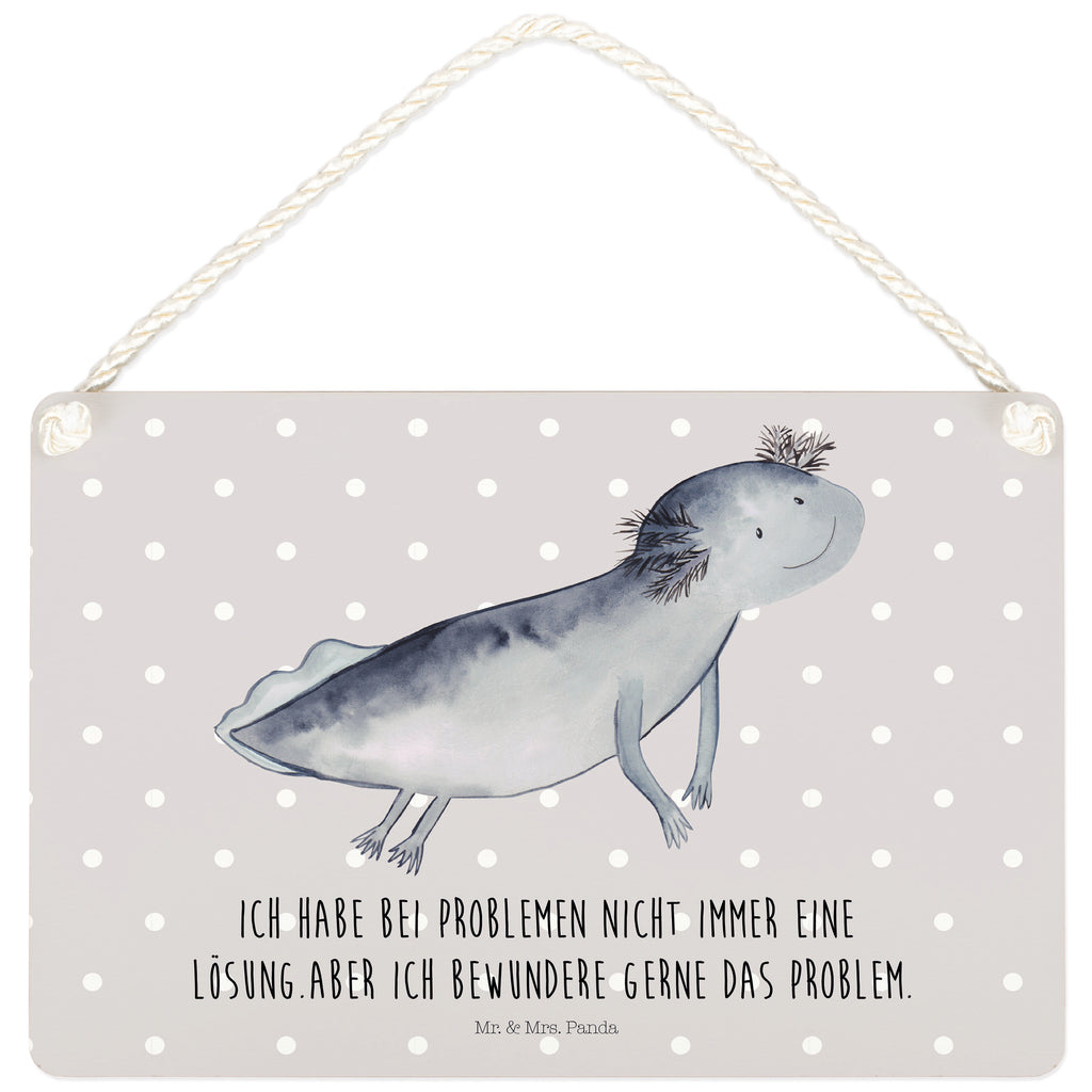 Deko Schild Axolotl schwimmt Axolotl, Axolot, Schwanzlurch, Lurch, Lurche, Problem, Probleme, Lösungen, Motivation,  Dekoschild, Deko Schild, Schild, Tür Schild, Türschild, Holzschild, Wandschild, Wanddeko  Axolotl, Molch
