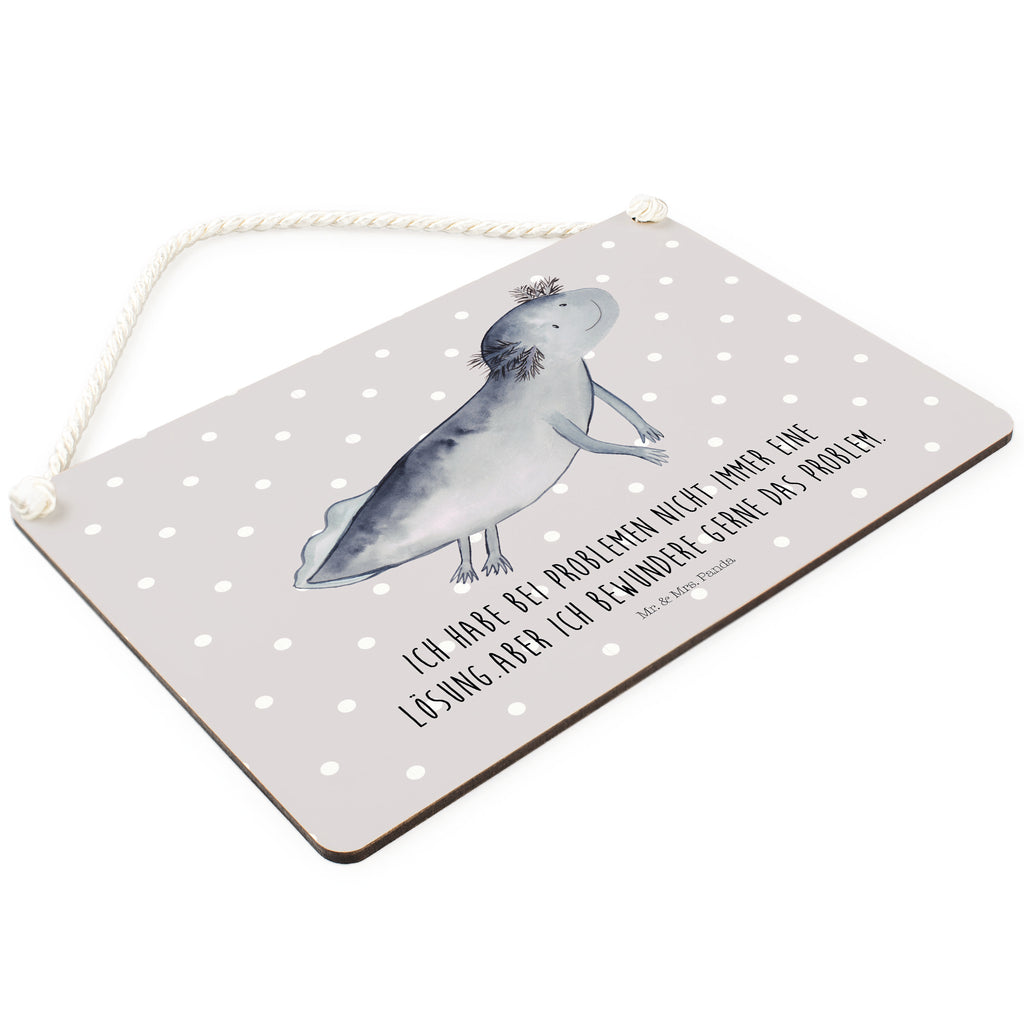 Deko Schild Axolotl schwimmt Axolotl, Axolot, Schwanzlurch, Lurch, Lurche, Problem, Probleme, Lösungen, Motivation,  Dekoschild, Deko Schild, Schild, Tür Schild, Türschild, Holzschild, Wandschild, Wanddeko  Axolotl, Molch