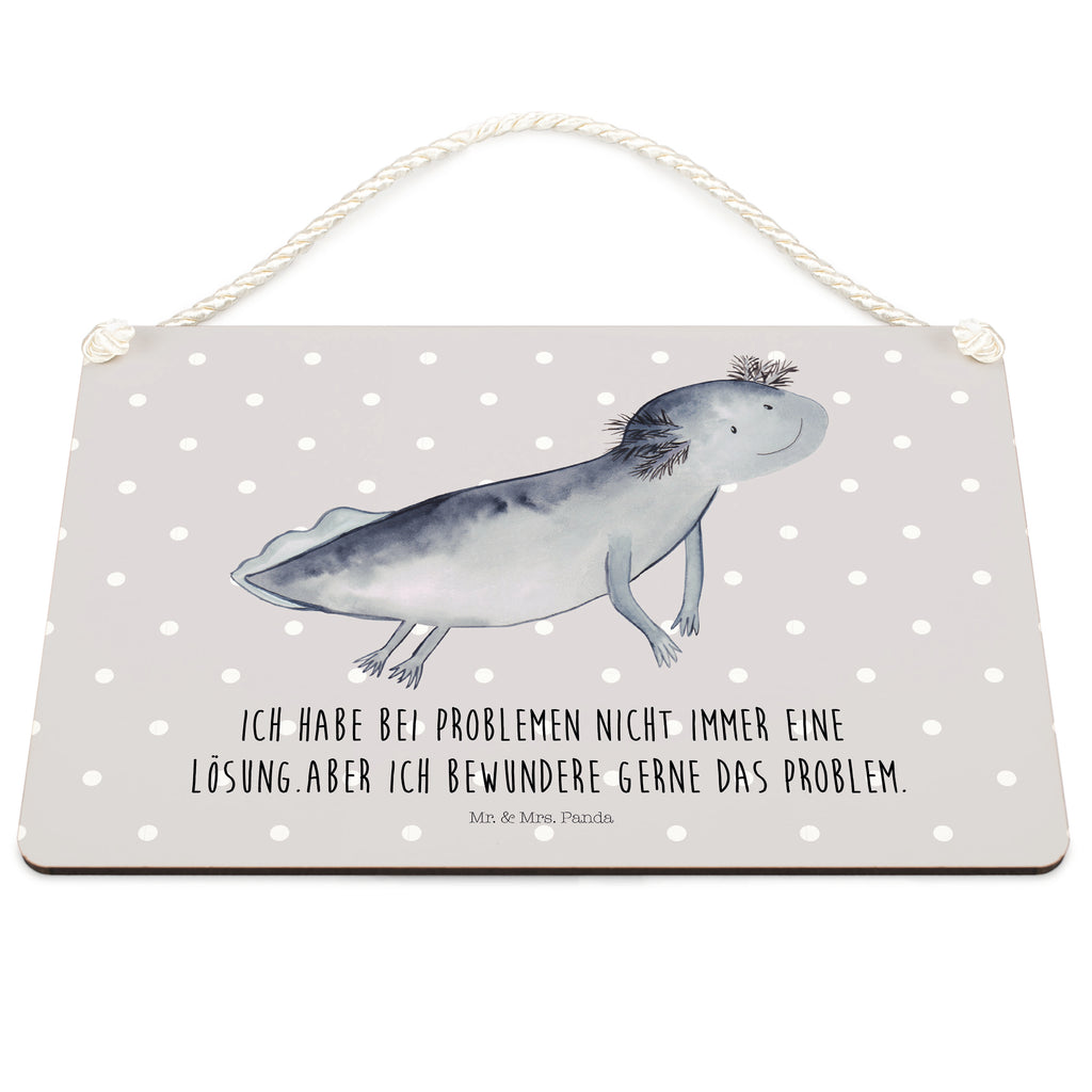 Deko Schild Axolotl schwimmt Axolotl, Axolot, Schwanzlurch, Lurch, Lurche, Problem, Probleme, Lösungen, Motivation,  Dekoschild, Deko Schild, Schild, Tür Schild, Türschild, Holzschild, Wandschild, Wanddeko  Axolotl, Molch