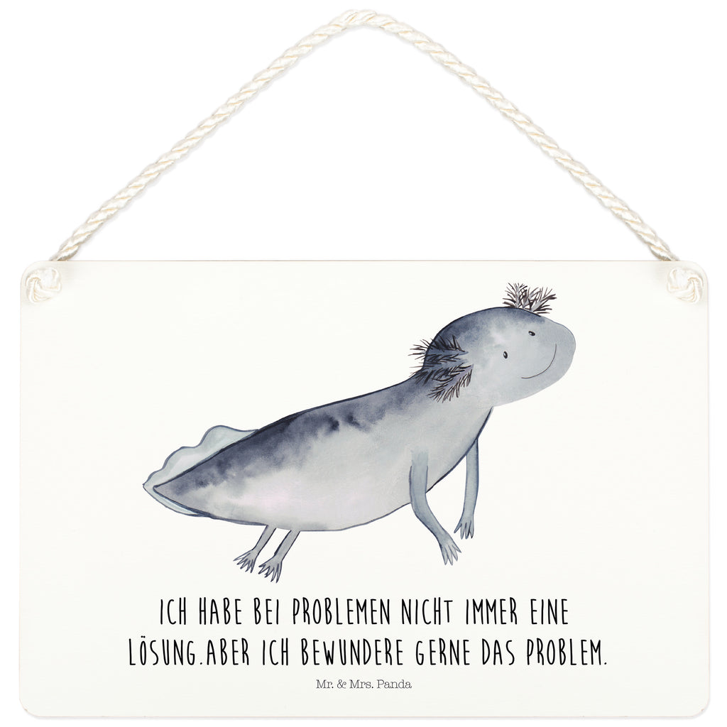 Deko Schild Axolotl schwimmt Axolotl, Axolot, Schwanzlurch, Lurch, Lurche, Problem, Probleme, Lösungen, Motivation,  Dekoschild, Deko Schild, Schild, Tür Schild, Türschild, Holzschild, Wandschild, Wanddeko  Axolotl, Molch