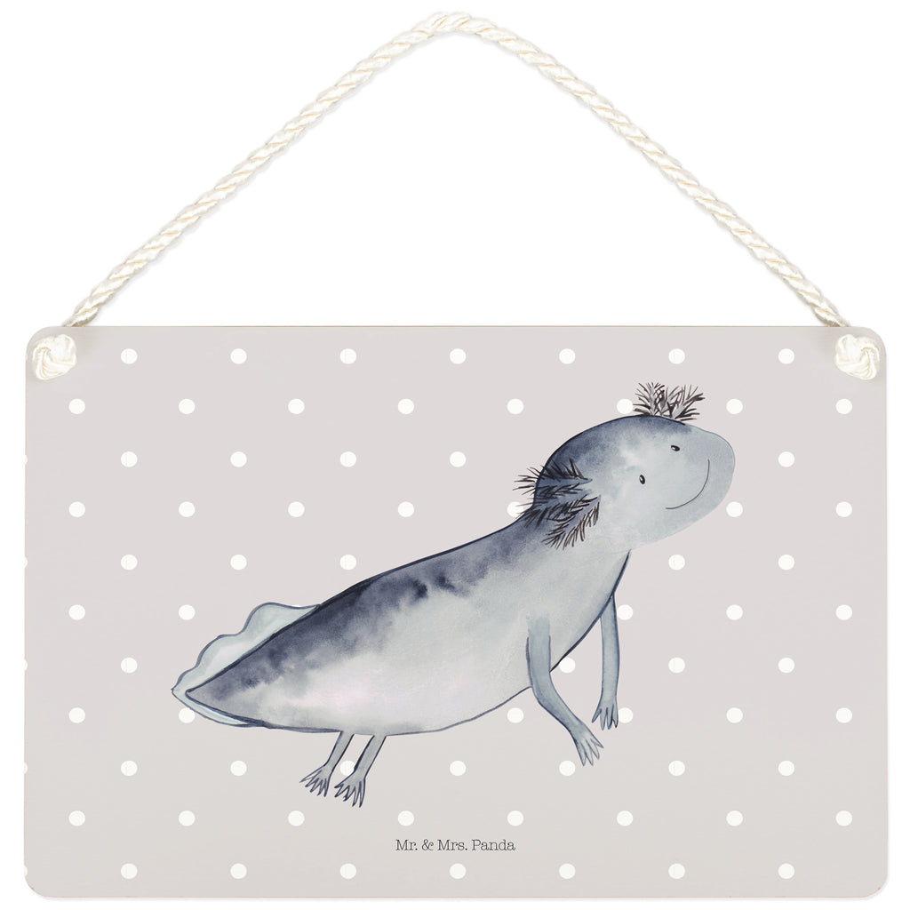 Deko Schild Axolotl schwimmt Axolotl, Axolot, Schwanzlurch, Lurch, Lurche, Problem, Probleme, Lösungen, Motivation,  Dekoschild, Deko Schild, Schild, Tür Schild, Türschild, Holzschild, Wandschild, Wanddeko  Axolotl, Molch