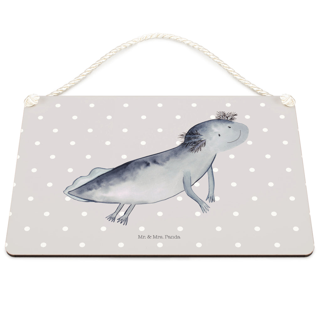 Deko Schild Axolotl schwimmt Axolotl, Axolot, Schwanzlurch, Lurch, Lurche, Problem, Probleme, Lösungen, Motivation,  Dekoschild, Deko Schild, Schild, Tür Schild, Türschild, Holzschild, Wandschild, Wanddeko  Axolotl, Molch