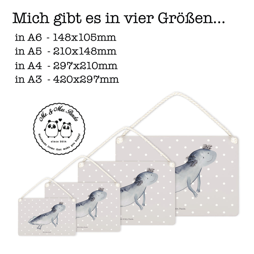 Deko Schild Axolotl schwimmt Axolotl, Axolot, Schwanzlurch, Lurch, Lurche, Problem, Probleme, Lösungen, Motivation,  Dekoschild, Deko Schild, Schild, Tür Schild, Türschild, Holzschild, Wandschild, Wanddeko  Axolotl, Molch