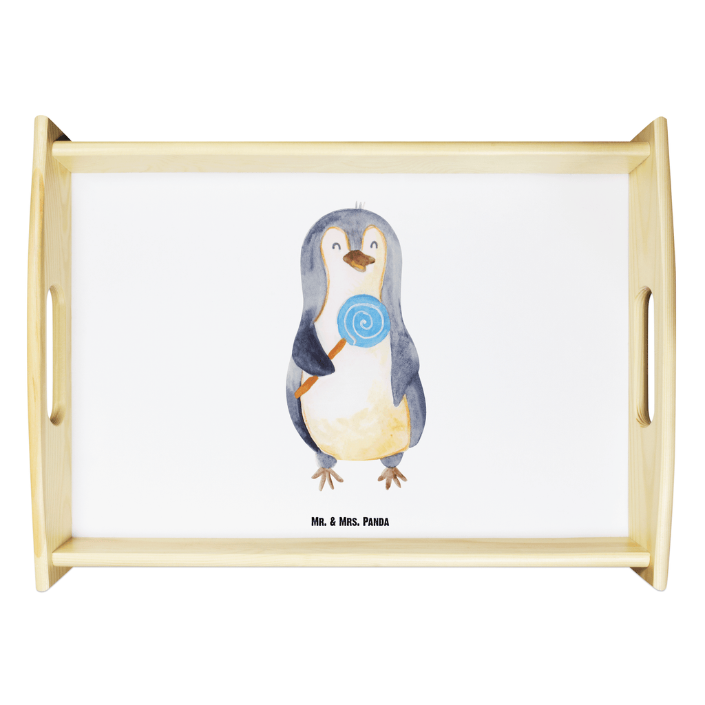 Serviertablett Pinguin Lolli Tablett, Holztablett, Küchentablett, Dekotablett, Frühstückstablett, Pinguin, Pinguine, Lolli, Süßigkeiten, Blödsinn, Spruch, Rebell, Gauner, Ganove, Rabauke