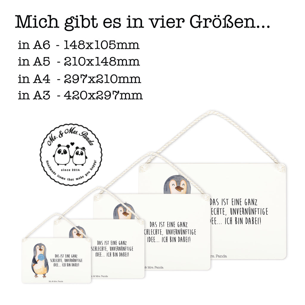 Deko Schild Pinguin Lolli Dekoschild, Deko Schild, Schild, Tür Schild, Türschild, Holzschild, Wandschild, Wanddeko, Pinguin, Pinguine, Lolli, Süßigkeiten, Blödsinn, Spruch, Rebell, Gauner, Ganove, Rabauke