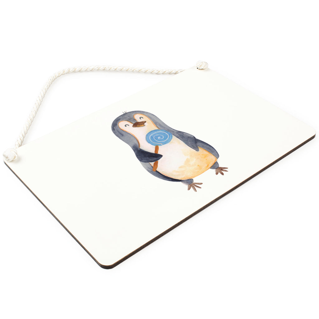 Deko Schild Pinguin Lolli Dekoschild, Deko Schild, Schild, Tür Schild, Türschild, Holzschild, Wandschild, Wanddeko, Pinguin, Pinguine, Lolli, Süßigkeiten, Blödsinn, Spruch, Rebell, Gauner, Ganove, Rabauke