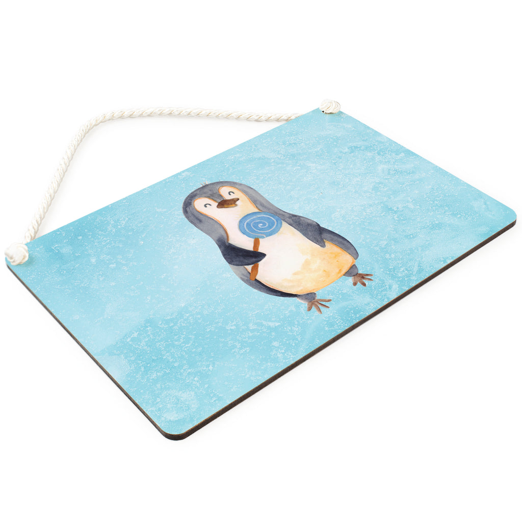 Deko Schild Pinguin Lolli Dekoschild, Deko Schild, Schild, Tür Schild, Türschild, Holzschild, Wandschild, Wanddeko, Pinguin, Pinguine, Lolli, Süßigkeiten, Blödsinn, Spruch, Rebell, Gauner, Ganove, Rabauke