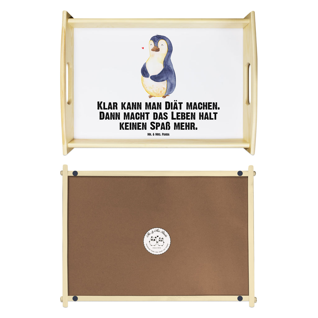 Serviertablett Pinguin Diät Tablett, Holztablett, Küchentablett, Dekotablett, Frühstückstablett, Pinguin, Pinguine, Diät, Abnehmen, Abspecken, Gewicht, Motivation, Selbstliebe, Körperliebe, Selbstrespekt