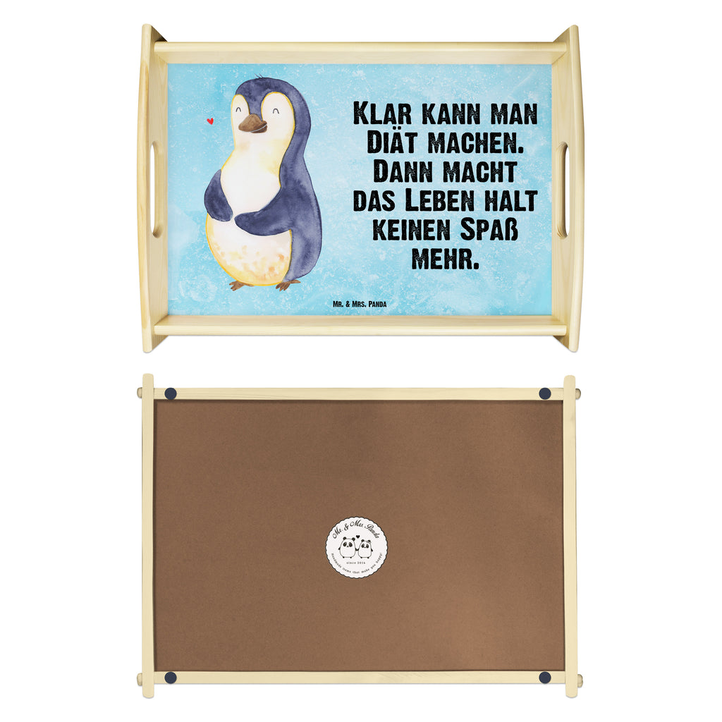 Serviertablett Pinguin Diät Tablett, Holztablett, Küchentablett, Dekotablett, Frühstückstablett, Pinguin, Pinguine, Diät, Abnehmen, Abspecken, Gewicht, Motivation, Selbstliebe, Körperliebe, Selbstrespekt