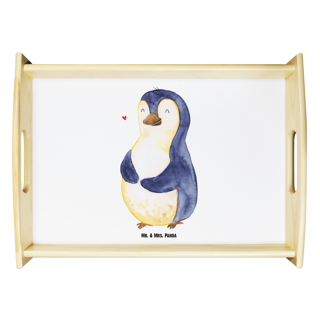 Serviertablett Pinguin Diät Tablett, Holztablett, Küchentablett, Dekotablett, Frühstückstablett, Pinguin, Pinguine, Diät, Abnehmen, Abspecken, Gewicht, Motivation, Selbstliebe, Körperliebe, Selbstrespekt