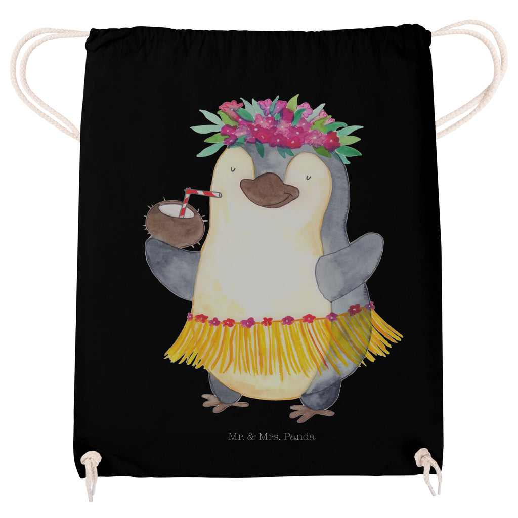 Sportbeutel Pinguin Kokosnuss Turnbeutel, Beutel, Sporttasche, Tasche, Stoffbeutel, Pinguin, Aloha, Hawaii, Urlaub, Kokosnuss, Pinguine
