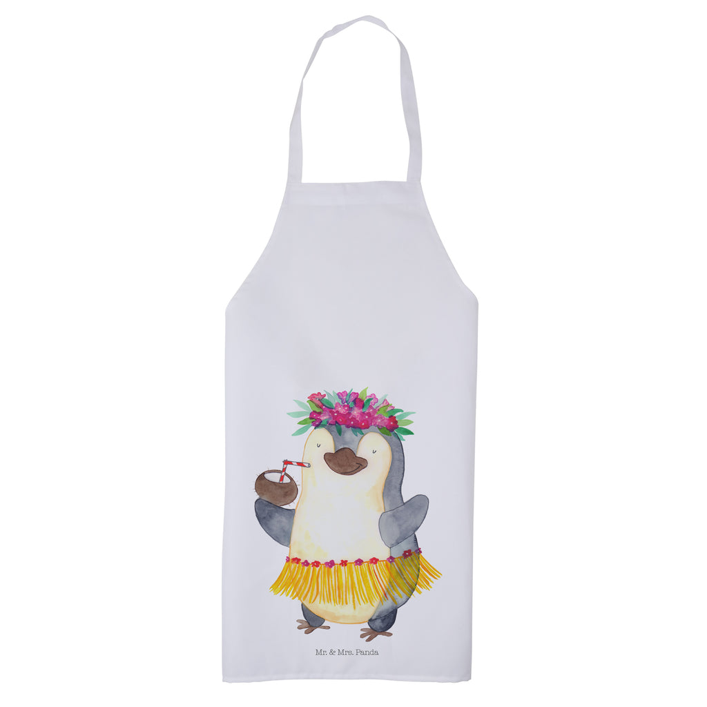 Kochschürze Pinguin Kokosnuss Schürze, Backschürze, Küchenschürze, Grillschürze, Latzschürze, Pinguin, Aloha, Hawaii, Urlaub, Kokosnuss, Pinguine