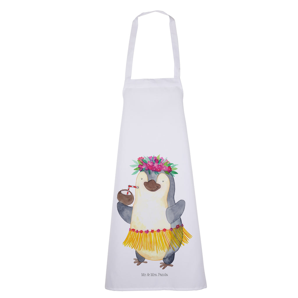Kochschürze Pinguin Kokosnuss Schürze, Backschürze, Küchenschürze, Grillschürze, Latzschürze, Pinguin, Aloha, Hawaii, Urlaub, Kokosnuss, Pinguine