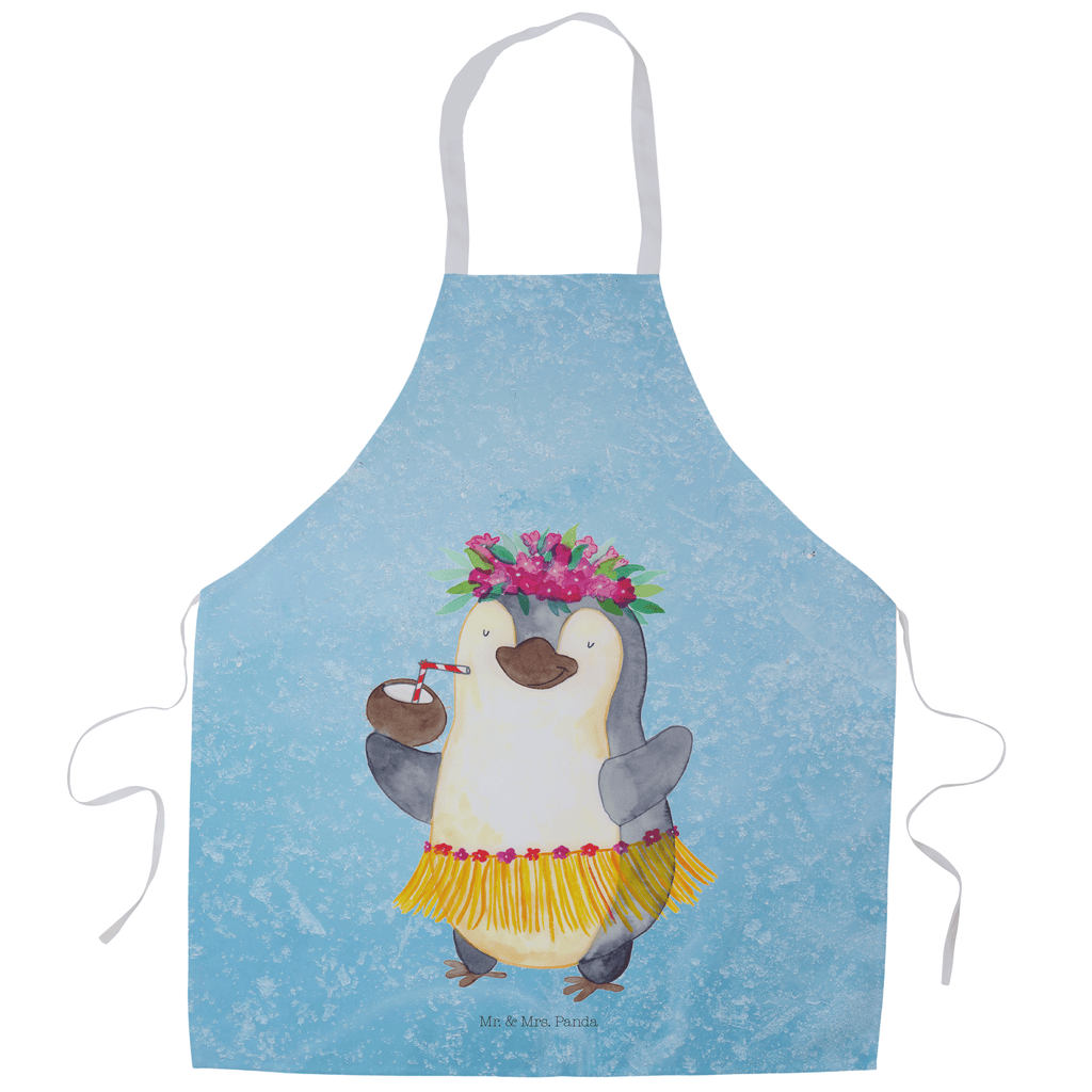 Kochschürze Pinguin Kokosnuss Schürze, Backschürze, Küchenschürze, Grillschürze, Latzschürze, Pinguin, Aloha, Hawaii, Urlaub, Kokosnuss, Pinguine