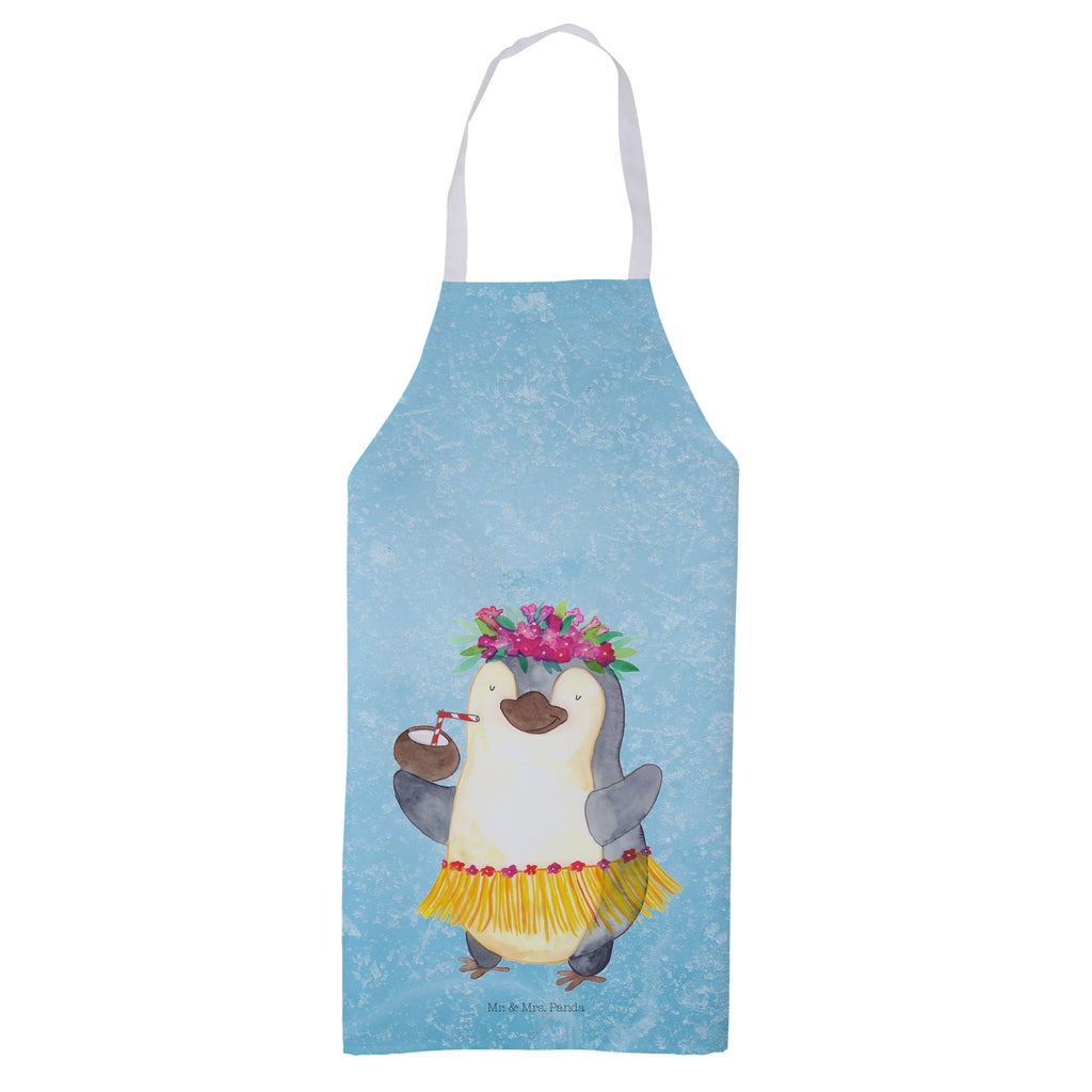 Kochschürze Pinguin Kokosnuss Schürze, Backschürze, Küchenschürze, Grillschürze, Latzschürze, Pinguin, Aloha, Hawaii, Urlaub, Kokosnuss, Pinguine