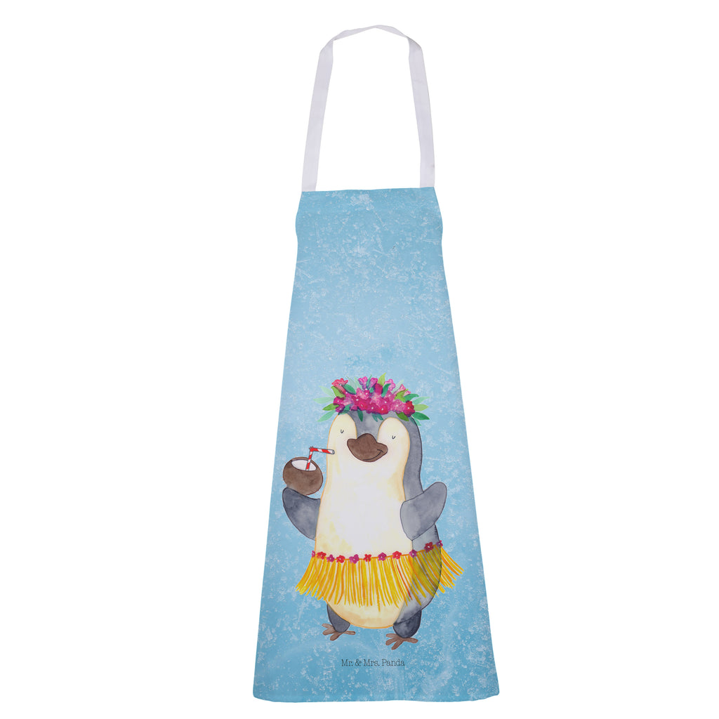 Kochschürze Pinguin Kokosnuss Schürze, Backschürze, Küchenschürze, Grillschürze, Latzschürze, Pinguin, Aloha, Hawaii, Urlaub, Kokosnuss, Pinguine