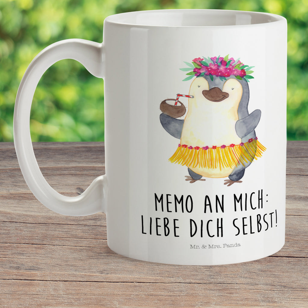 Kindertasse Pinguin Kokosnuss Kunststoff Tasse, Kindergarten, Tasse, Trinkbecher, Camping Becher, Kaffeetasse, Kunststoffbecher, Kindergartenbecher, Outdoorgeschirr, Kunststoffgeschirr, Reisebecher, Reisetasse, Kinderbecher, Pinguin, Aloha, Hawaii, Urlaub, Kokosnuss, Pinguine