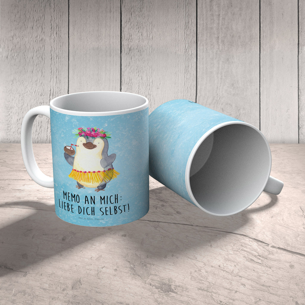 Kindertasse Pinguin Kokosnuss Kunststoff Tasse, Kindergarten, Tasse, Trinkbecher, Camping Becher, Kaffeetasse, Kunststoffbecher, Kindergartenbecher, Outdoorgeschirr, Kunststoffgeschirr, Reisebecher, Reisetasse, Kinderbecher, Pinguin, Aloha, Hawaii, Urlaub, Kokosnuss, Pinguine