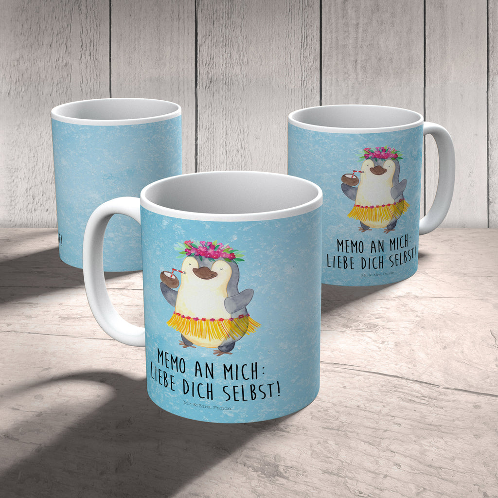 Kindertasse Pinguin Kokosnuss Kunststoff Tasse, Kindergarten, Tasse, Trinkbecher, Camping Becher, Kaffeetasse, Kunststoffbecher, Kindergartenbecher, Outdoorgeschirr, Kunststoffgeschirr, Reisebecher, Reisetasse, Kinderbecher, Pinguin, Aloha, Hawaii, Urlaub, Kokosnuss, Pinguine