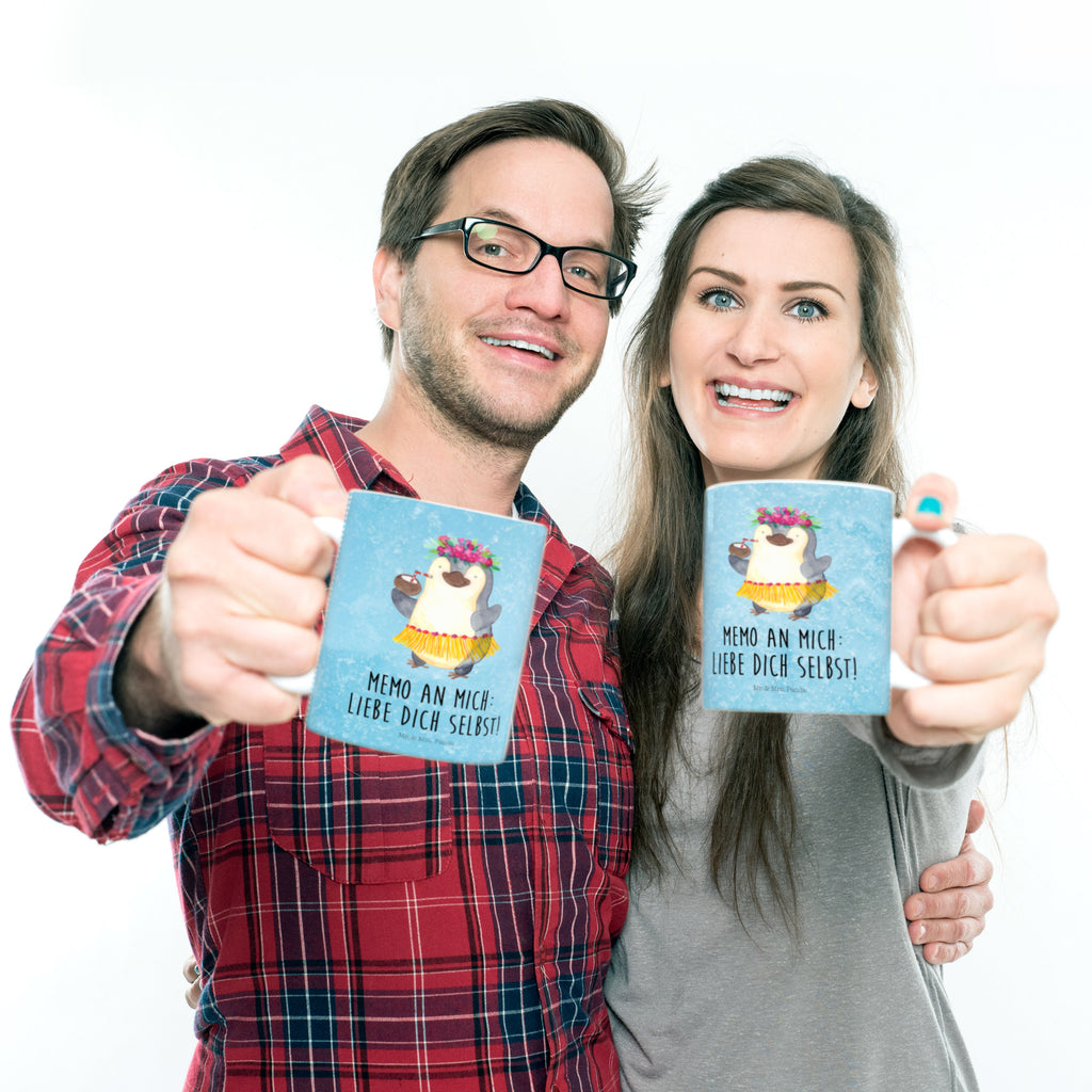 Kindertasse Pinguin Kokosnuss Kunststoff Tasse, Kindergarten, Tasse, Trinkbecher, Camping Becher, Kaffeetasse, Kunststoffbecher, Kindergartenbecher, Outdoorgeschirr, Kunststoffgeschirr, Reisebecher, Reisetasse, Kinderbecher, Pinguin, Aloha, Hawaii, Urlaub, Kokosnuss, Pinguine