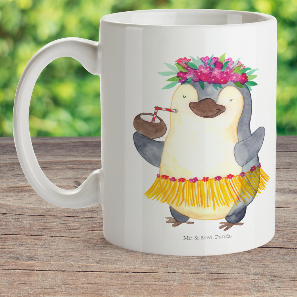 Kindertasse Pinguin Kokosnuss Kunststoff Tasse, Kindergarten, Tasse, Trinkbecher, Camping Becher, Kaffeetasse, Kunststoffbecher, Kindergartenbecher, Outdoorgeschirr, Kunststoffgeschirr, Reisebecher, Reisetasse, Kinderbecher, Pinguin, Aloha, Hawaii, Urlaub, Kokosnuss, Pinguine