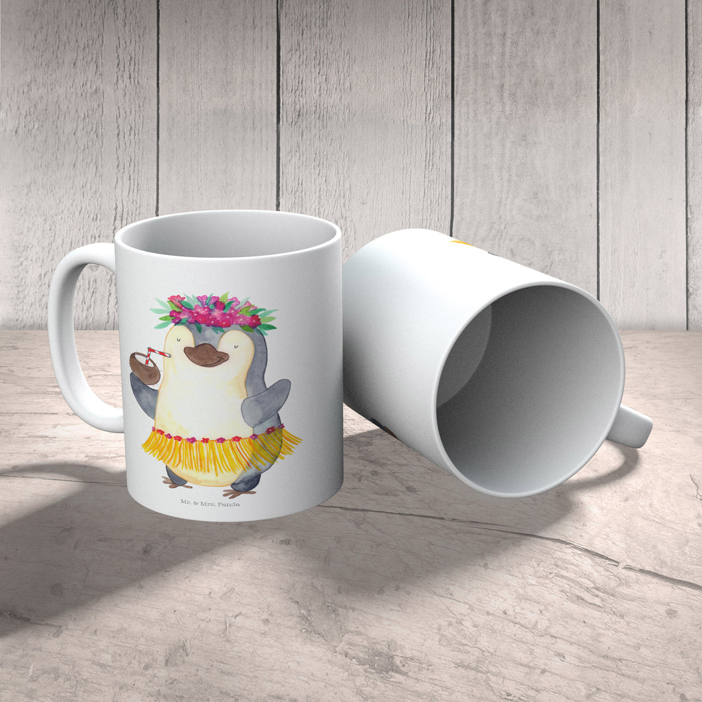 Kindertasse Pinguin Kokosnuss Kunststoff Tasse, Kindergarten, Tasse, Trinkbecher, Camping Becher, Kaffeetasse, Kunststoffbecher, Kindergartenbecher, Outdoorgeschirr, Kunststoffgeschirr, Reisebecher, Reisetasse, Kinderbecher, Pinguin, Aloha, Hawaii, Urlaub, Kokosnuss, Pinguine