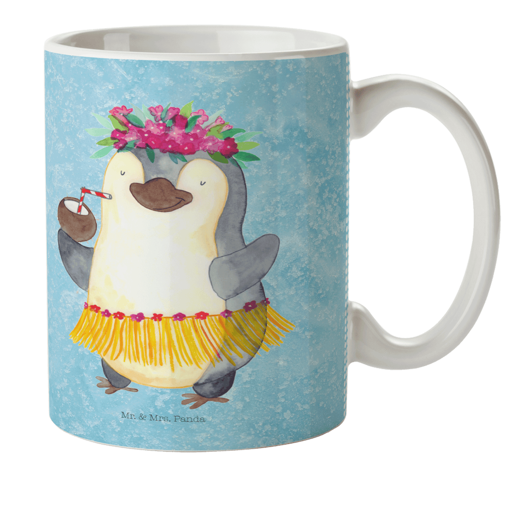 Kindertasse Pinguin Kokosnuss Kunststoff Tasse, Kindergarten, Tasse, Trinkbecher, Camping Becher, Kaffeetasse, Kunststoffbecher, Kindergartenbecher, Outdoorgeschirr, Kunststoffgeschirr, Reisebecher, Reisetasse, Kinderbecher, Pinguin, Aloha, Hawaii, Urlaub, Kokosnuss, Pinguine