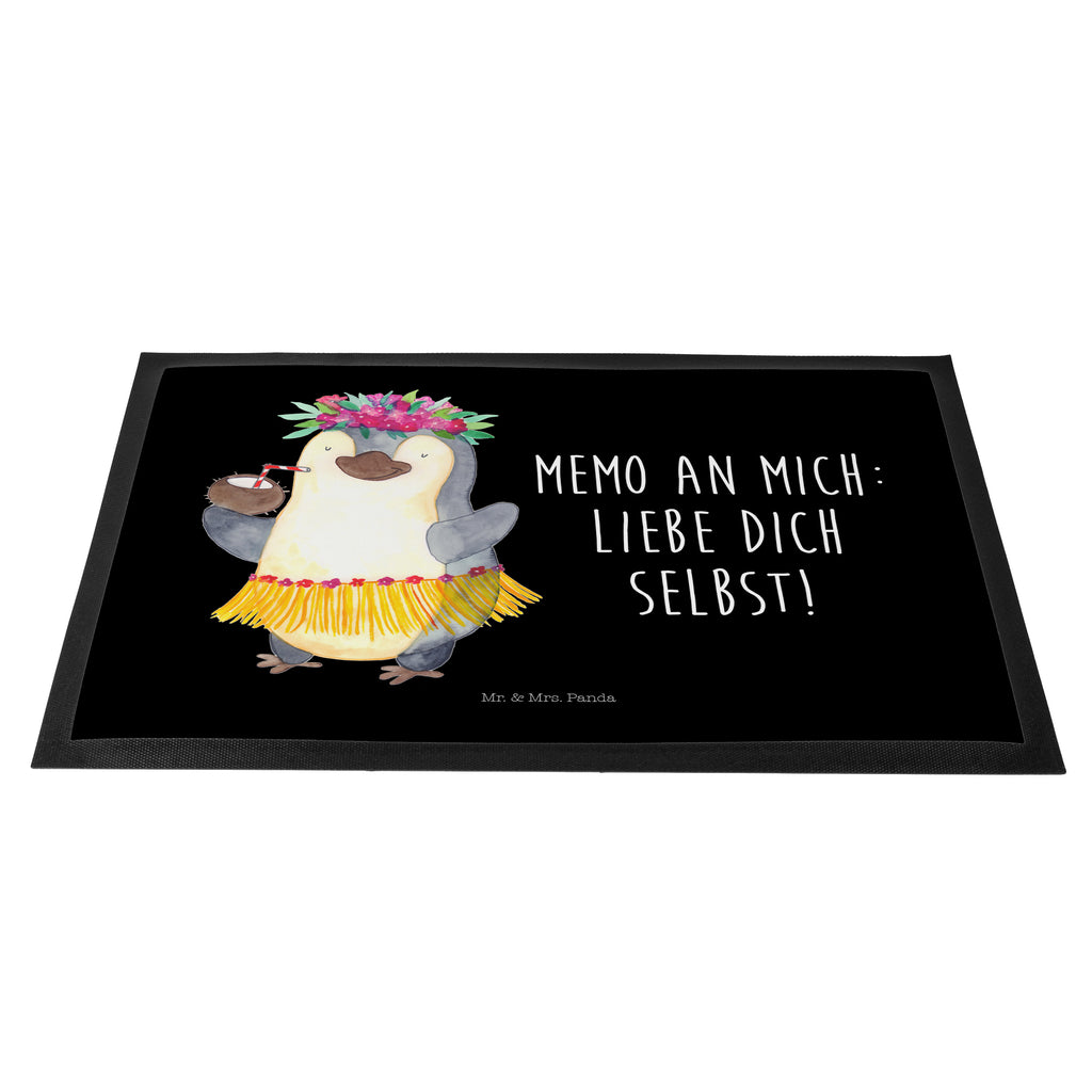 Fußmatte Pinguin Kokosnuss Türvorleger, Schmutzmatte, Fußabtreter, Matte, Schmutzfänger, Fußabstreifer, Schmutzfangmatte, Türmatte, Motivfußmatte, Haustürmatte, Vorleger, Pinguin, Aloha, Hawaii, Urlaub, Kokosnuss, Pinguine