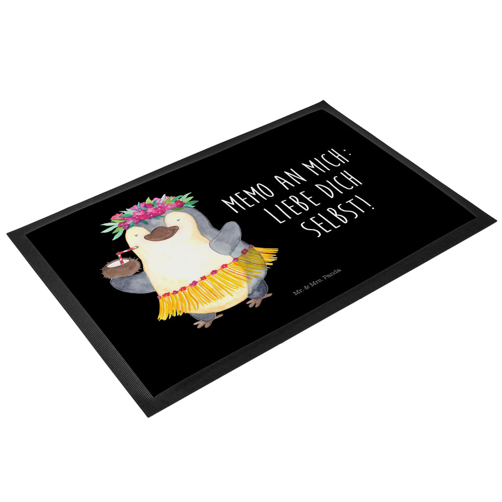 Fußmatte Pinguin Kokosnuss Türvorleger, Schmutzmatte, Fußabtreter, Matte, Schmutzfänger, Fußabstreifer, Schmutzfangmatte, Türmatte, Motivfußmatte, Haustürmatte, Vorleger, Pinguin, Aloha, Hawaii, Urlaub, Kokosnuss, Pinguine