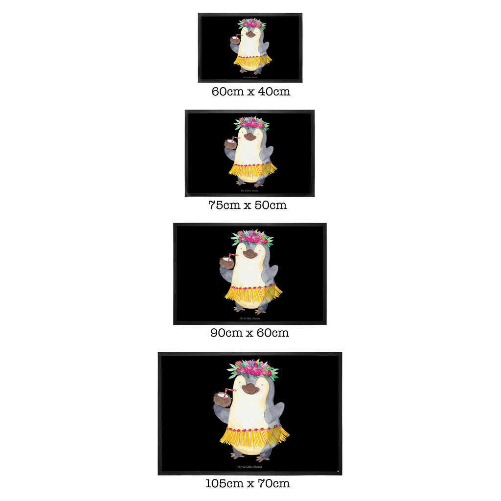 Fußmatte Pinguin Kokosnuss Türvorleger, Schmutzmatte, Fußabtreter, Matte, Schmutzfänger, Fußabstreifer, Schmutzfangmatte, Türmatte, Motivfußmatte, Haustürmatte, Vorleger, Pinguin, Aloha, Hawaii, Urlaub, Kokosnuss, Pinguine