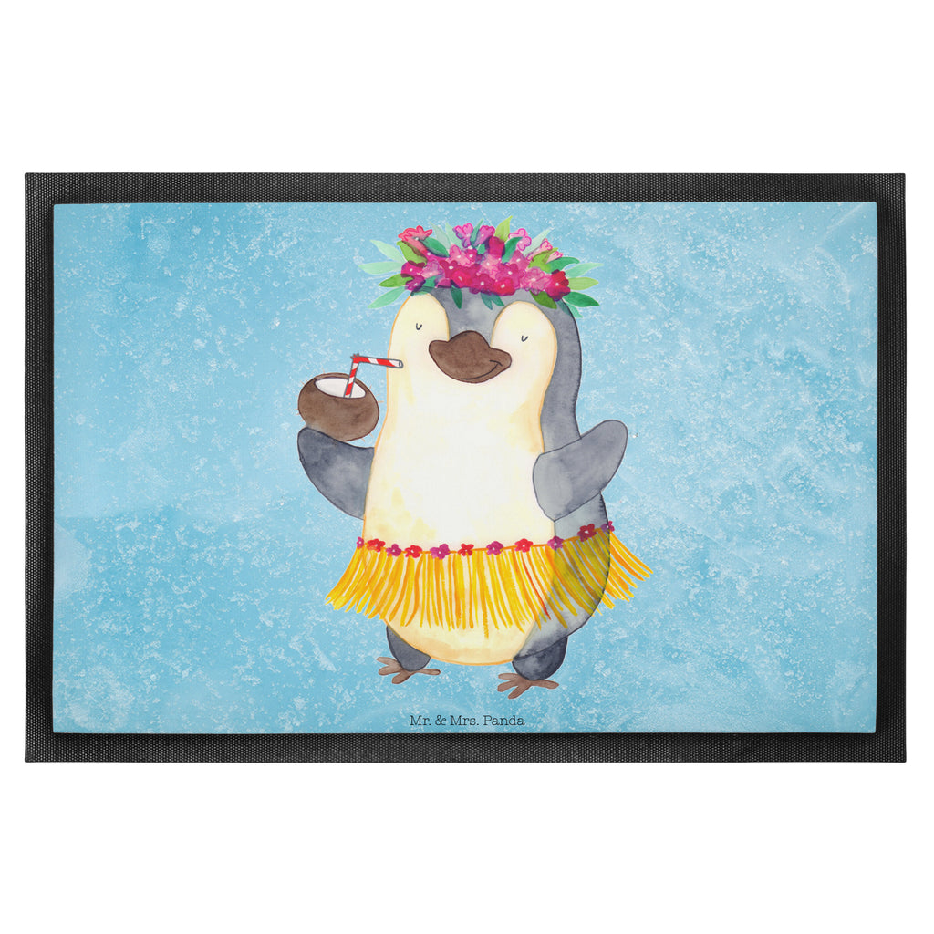 Fußmatte Pinguin Kokosnuss Türvorleger, Schmutzmatte, Fußabtreter, Matte, Schmutzfänger, Fußabstreifer, Schmutzfangmatte, Türmatte, Motivfußmatte, Haustürmatte, Vorleger, Pinguin, Aloha, Hawaii, Urlaub, Kokosnuss, Pinguine
