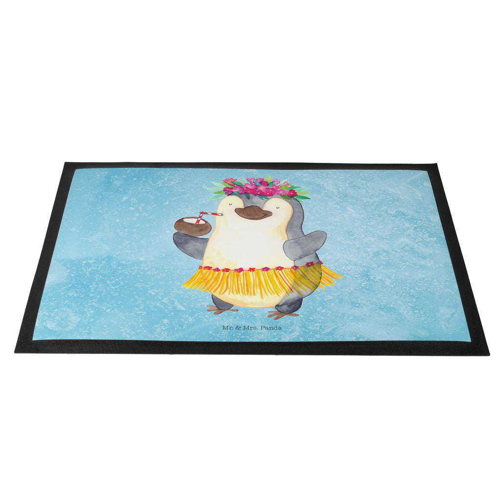 Fußmatte Pinguin Kokosnuss Türvorleger, Schmutzmatte, Fußabtreter, Matte, Schmutzfänger, Fußabstreifer, Schmutzfangmatte, Türmatte, Motivfußmatte, Haustürmatte, Vorleger, Pinguin, Aloha, Hawaii, Urlaub, Kokosnuss, Pinguine