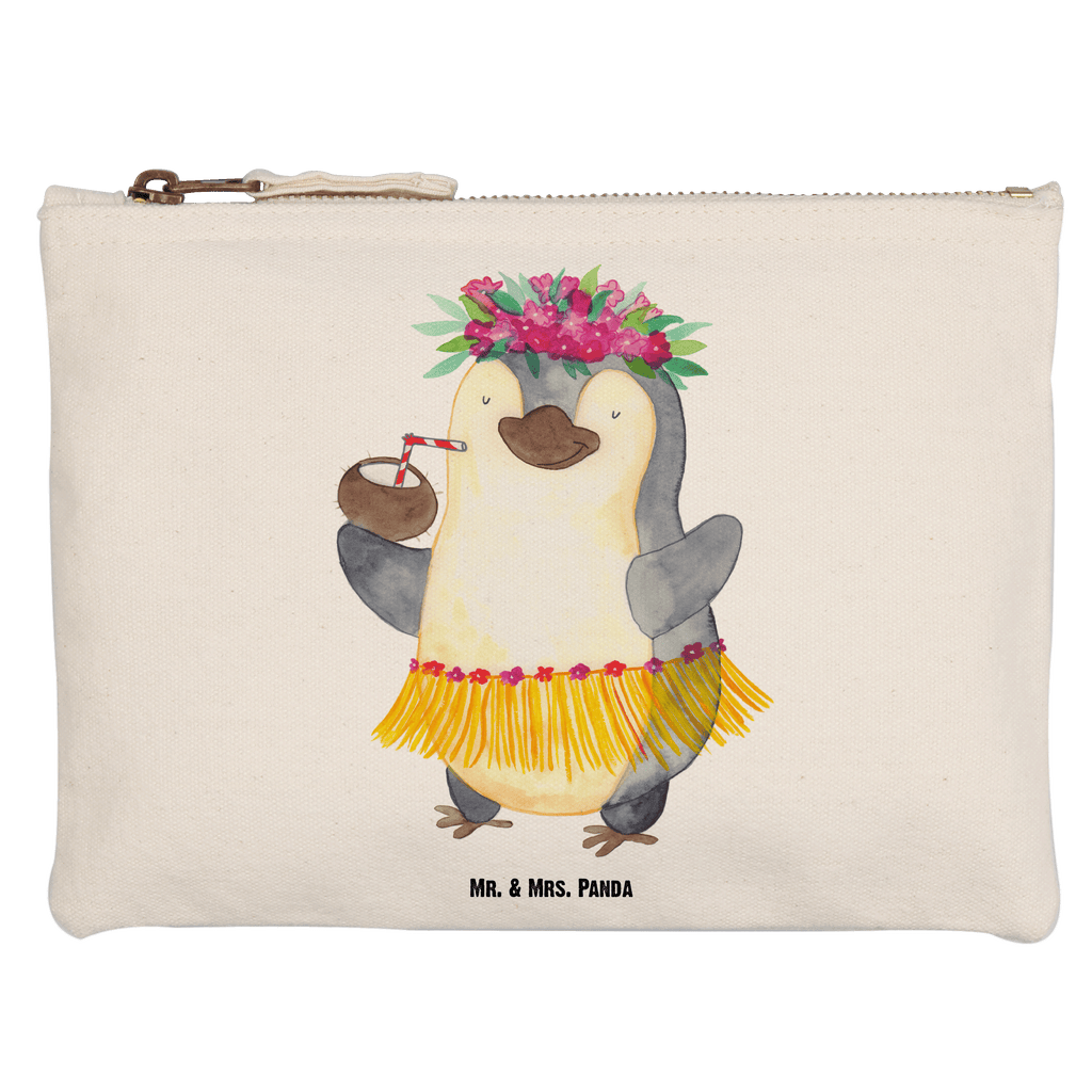 Schminktasche Pinguin Kokosnuss Schminktasche, Kosmetiktasche, Kosmetikbeutel, Stiftemäppchen, Etui, Federmappe, Makeup, XXL, Schminketui, Kosmetiketui, Schlamperetui, Pinguin, Aloha, Hawaii, Urlaub, Kokosnuss, Pinguine