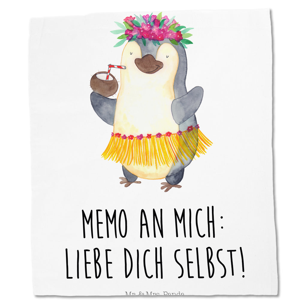 Tragetasche Pinguin Kokosnuss Beuteltasche, Beutel, Einkaufstasche, Jutebeutel, Stoffbeutel, Pinguin, Aloha, Hawaii, Urlaub, Kokosnuss, Pinguine