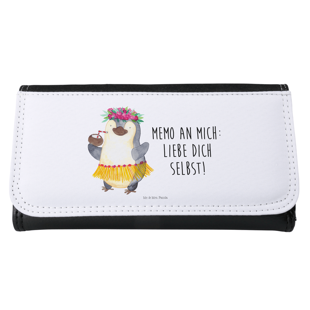 Damen Portemonnaie Pinguin Kokosnuss Portemonnaie, Portemonee, Geldbörse, Damen, Groß, XXL, Geldbeutel, Portemonnaies, Pinguin, Aloha, Hawaii, Urlaub, Kokosnuss, Pinguine