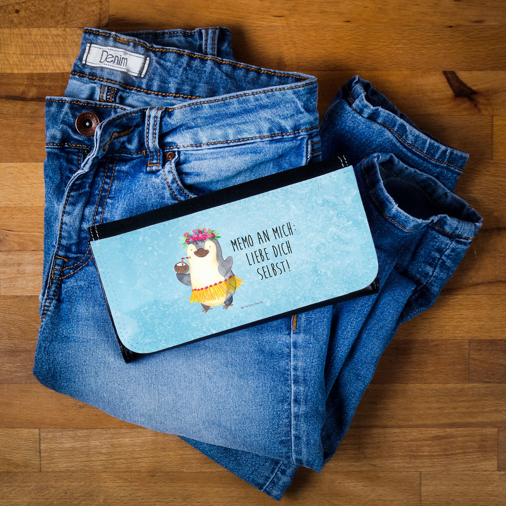 Damen Portemonnaie Pinguin Kokosnuss Portemonnaie, Portemonee, Geldbörse, Damen, Groß, XXL, Geldbeutel, Portemonnaies, Pinguin, Aloha, Hawaii, Urlaub, Kokosnuss, Pinguine