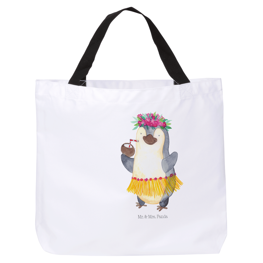 Shopper Pinguin Kokosnuss Beutel, Einkaufstasche, Tasche, Strandtasche, Einkaufsbeutel, Shopper, Schultasche, Freizeittasche, Tragebeutel, Schulbeutel, Alltagstasche, Pinguin, Aloha, Hawaii, Urlaub, Kokosnuss, Pinguine
