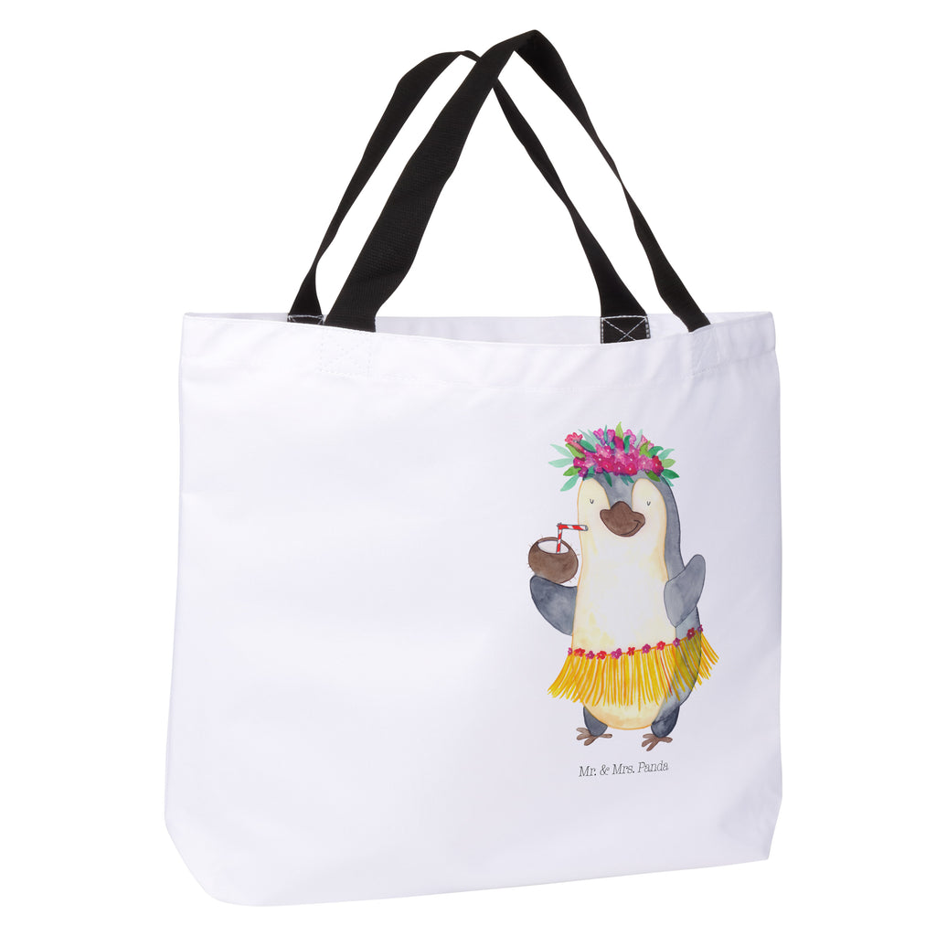 Shopper Pinguin Kokosnuss Beutel, Einkaufstasche, Tasche, Strandtasche, Einkaufsbeutel, Shopper, Schultasche, Freizeittasche, Tragebeutel, Schulbeutel, Alltagstasche, Pinguin, Aloha, Hawaii, Urlaub, Kokosnuss, Pinguine
