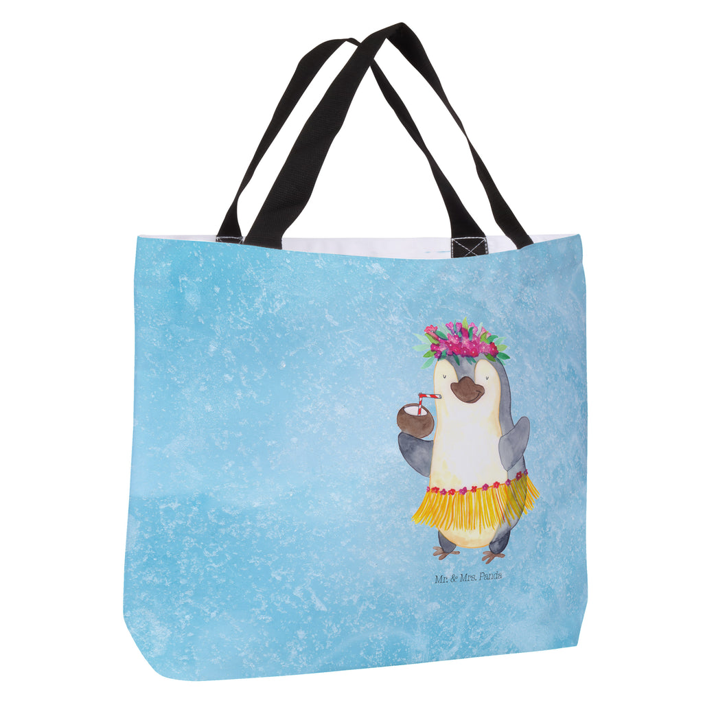Shopper Pinguin Kokosnuss Beutel, Einkaufstasche, Tasche, Strandtasche, Einkaufsbeutel, Shopper, Schultasche, Freizeittasche, Tragebeutel, Schulbeutel, Alltagstasche, Pinguin, Aloha, Hawaii, Urlaub, Kokosnuss, Pinguine